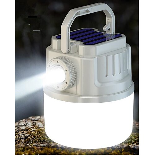 

luz de acampamento led solar lâmpada de tenda lâmpada recarregável usb lanternas portáteis pendurar lanterna luz de detecção de reparação de emergência