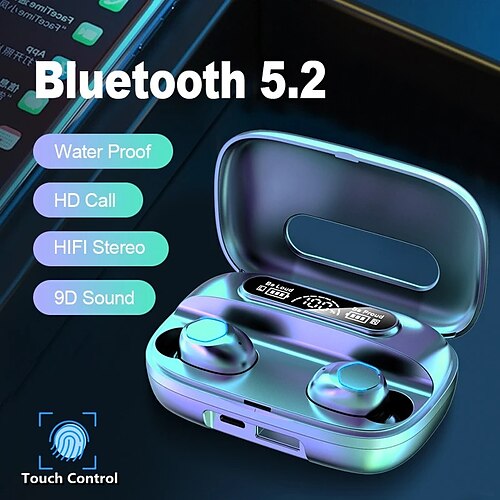 

M9 True Wireless Headphones TWS Earbuds In Ear Bluetooth 5.2 Waterproof Fast Charging Long Battery Life for Apple Samsung Huawei Xiaomi MI Mobile Phone Office Business Travel Entertainment