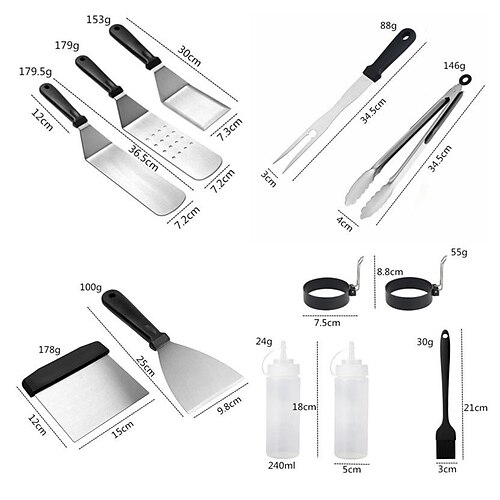  Blackstone Griddle Accessories Kit,28PCS Flat Top