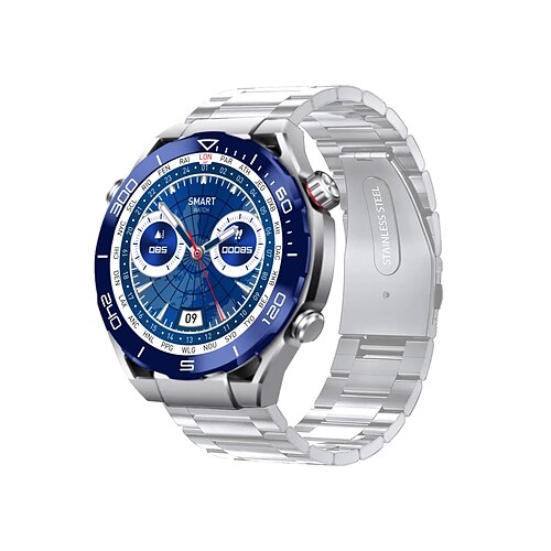 

696 S10MAX Montre intelligente 1.62 pouce Smartwatch Montre Connectée Bluetooth Podomètre Rappel d'Appel Moniteur de Sommeil Compatible avec Android iOS Hommes Mode Mains-Libres Rappel de Message
