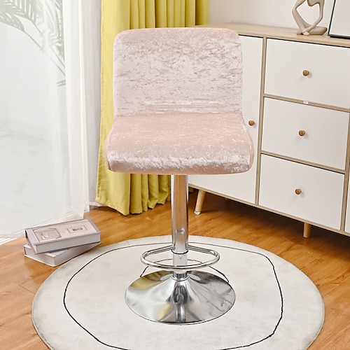 

2 Pcs Stretch Bar Stool Cover Pub Counter Stool Chair Slipcover Square Swivel Barstool Chair Cover for Dining Room Cafe Seat Cover Protectors Non Slip with Elastic Bottom