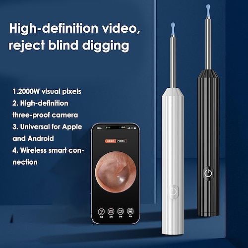 

Ear Wax Removal Tool with 1080p Waterproof Ear Camera, compatable with iOS, Android