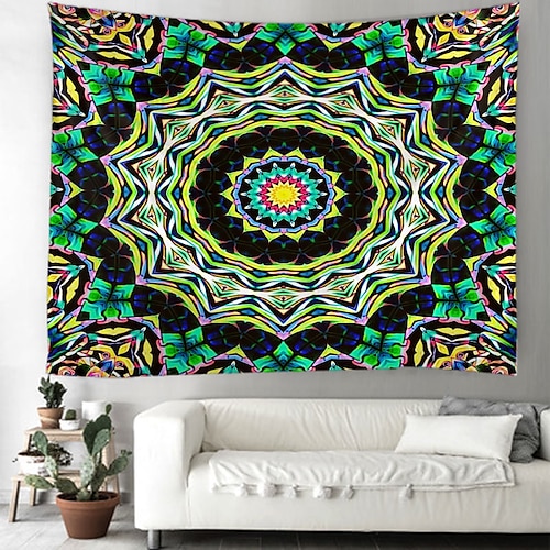 

datura mandala tapeçaria pendurada arte da parede grande tapeçaria mural decoração fotografia pano de fundo cobertor cortina casa quarto sala de estar decoração