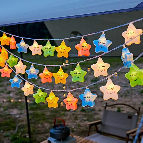 

Cute Star Clouds Led String Lights Fariy Street Garland Christmas Patio Room Lighting Wedding DIY Decor Noel New Year