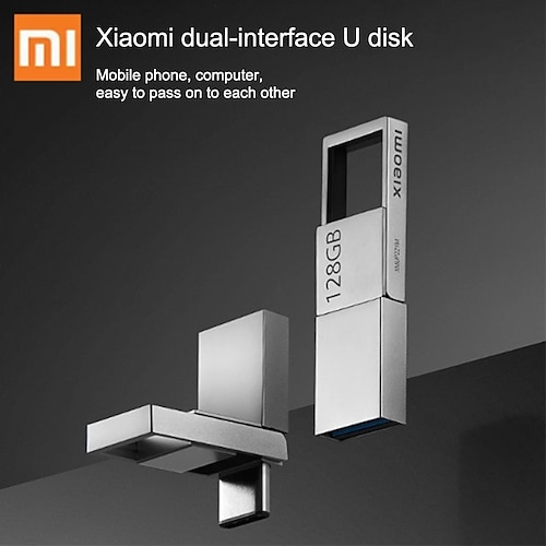 

Xiaomi portable double interface u disque 64g/128g usb 3.2 type-c interface pour téléphone portable intelligent ordinateur tablette pc lecture rapide