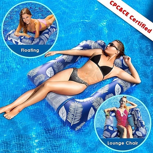 

Wasserspielzeug-Clip-Netz, aufblasbares Schwimm-PVC, für Erwachsene, tragbare Wasser-Hängematte, Lounge-Stuhl, aufblasbares Produkt vor Ort