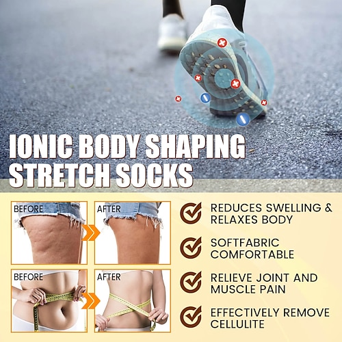 1 Pairs Tourmaline Ionic Body Shaping Stretch Socks, Rapid Detox & Tourmaline  Ionic Body Shaping Stretch Socks, Negative Ions Shaping Elastic Socks for  Spring and Summer (Black) 2024 - $3.99