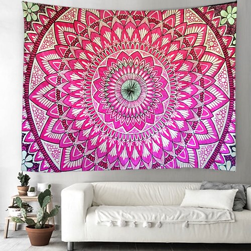 

datura mandala suspendu tapisserie mur art grande tapisserie murale décor photographie toile de fond couverture rideau maison chambre salon décoration