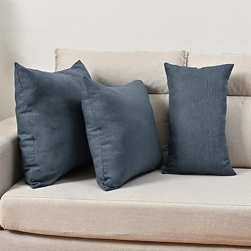 

1 funda de almohada de un solo color chic. moderno clásico cuadrado cremallera tradicional clásico para sala de estar dormitorio sofá sofá