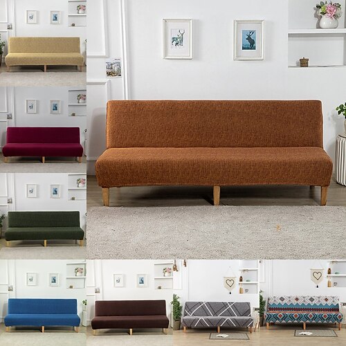 

Housses de canapé futon extensible housse de canapé-lit pour chien animal de compagnie, housses sans bras 2 places pour siège d'amour, protecteur de canapé lavable doux et durable