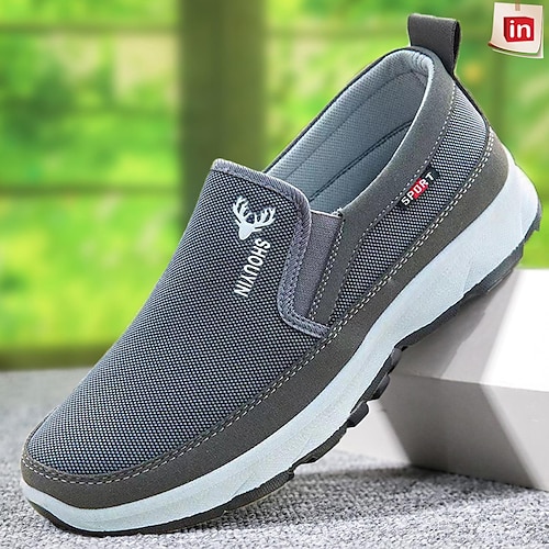 

Per uomo Mocassini e Slip-Ons Scarpe comfort Mocassini di stoffa Informale Esterno Giornaliero Footing Retato Traspirante Nero Blu marino Grigio Estate