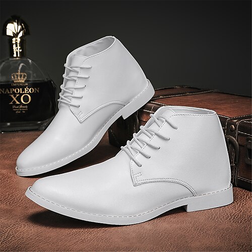 

Hombre Botas Casual Diario PU Transpirable Cómodo Negro Blanco Verano Otoño