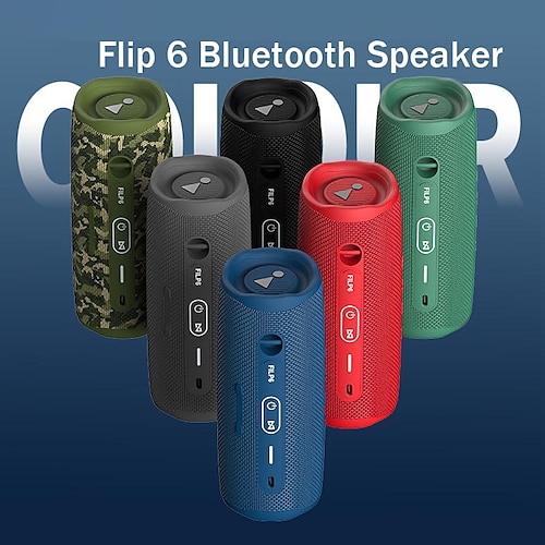 

Flip6 Wireless Bluetooth Version 5.1 Portable Sound Speaker Multi-function Outdoor Card TWS Bluetooth Audio Subwoofer Stereo