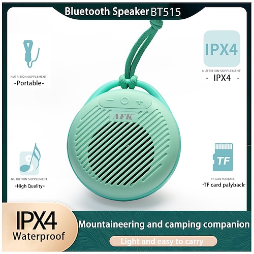 

Bt-515 alpinisme et équitation portable sans fil mini haut-parleur bluetooth tws stéréo basse rvb lumière extérieure étanche/tf carte