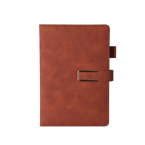 A5 PU Leather Soft Cover Notebook with Magnetic Buckle and Pen