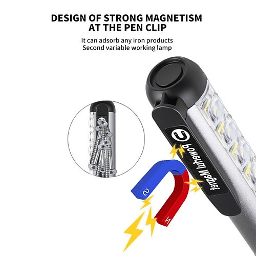 

mini linterna usb bolsillo recargable led linterna de trabajo lámpara de luz