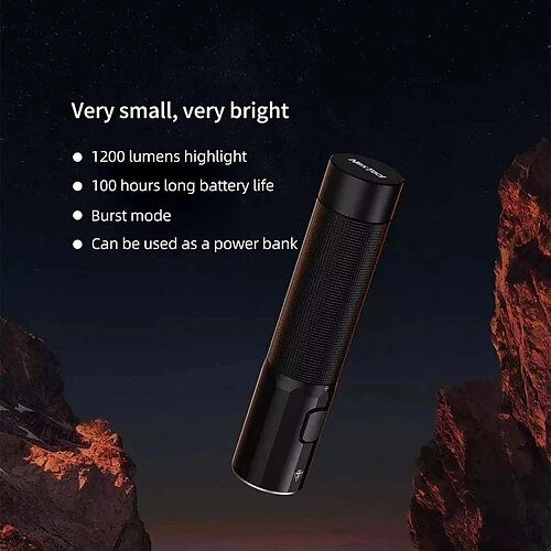 

Nextool Powerful Tactical LED Flashlight Portable Emergency Mobile Power Outdoor Flashlight for Adventure Camping Etc