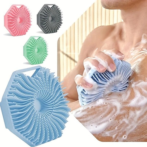 

Silicone Bath Brush Portable Massage Brush Shower Brush Eco-Friendly Bath Brush