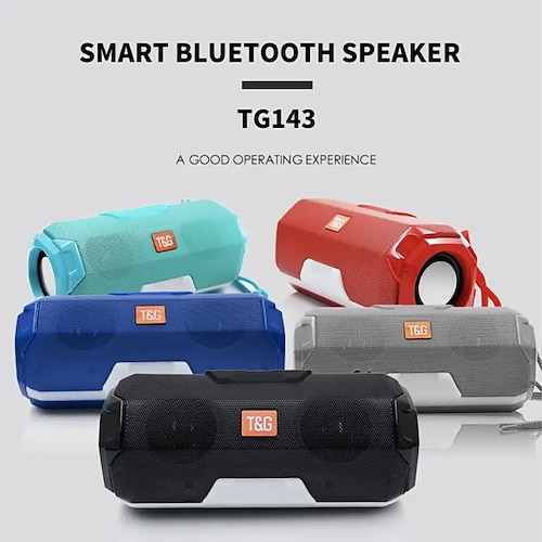 

TG143 Bocina Bluetooth Bluetooth Al Aire Libre Luz colorida RGB Sonido de graves en auge Altavoz Para Teléfono Móvil