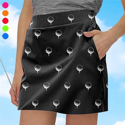 

Women's Tennis Skirts Golf Skirts Breathable Quick Dry Moisture Wicking Skirt Tennis Clothing Printed Summer Tennis Golf Pickleball