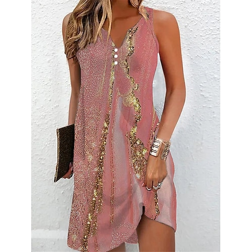

Mulheres Vestido casual Vestido de verão Vestido de decote Floral Estampado Cashemere Imprimir Com Alças Minivestido Ativo Moda Ao ar livre Rua Sem Manga Normal Rosa Claro água azul Rosa empoeirada