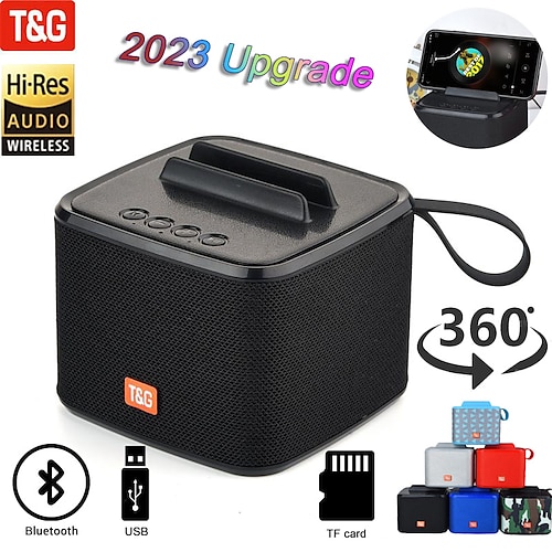 

T g tg801 kabelloser Bluetooth-Lautsprecher, tragbarer Outdoor-Lautsprecher, Bass-Subwoofer, wasserdichter Stereo-Lautsprecher, unterstützt TF-Karte