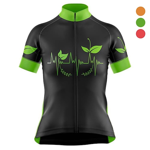 

Mujer Maillot de Ciclismo Manga Corta Bicicleta Maillot Camiseta con 3 bolsillos traseros MTB Bicicleta Montaña Ciclismo Carretera Transpirable Secado rápido Dispersor de humedad Bandas Reflectantes