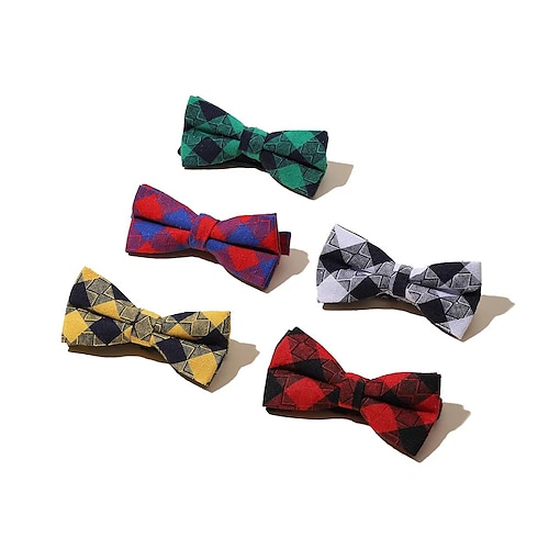 

Kids / Toddler Boys Active Formal / Party / Festival Solid Color / Plaid Classic Polyester Ties Bows White / Yellow / Red Kid onesize