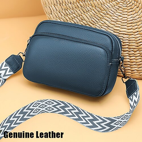 

Femme Sac bandoulière Sac d'épaule Sac Boston Cuir de Vachette Achats du quotidien Fermeture Grande Capacité Etanche Durable Couleur unie Folk Noir Blanche Bleu