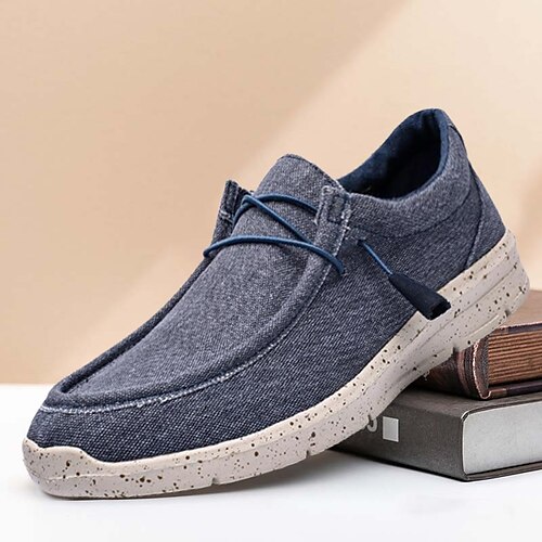 

Hombre Zapatos de taco bajo y Slip-On Zapatos casuales de hombre Zapatos Confort Tallas Grandes Casual Británico Diario Zapatos de Paseo Tela Transpirable Cómodo Antideslizante Verde Ejército Azul