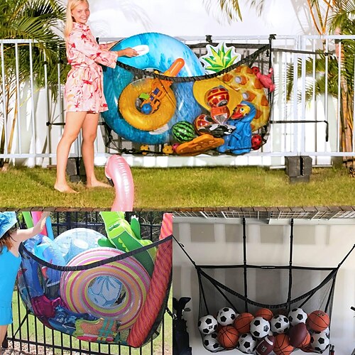 

Hochleistungs-Netztasche für Strand, aufblasbares Spielzeug, Schwimmbad, hängende Aufbewahrungstasche, Hostel-Aufbewahrungstasche