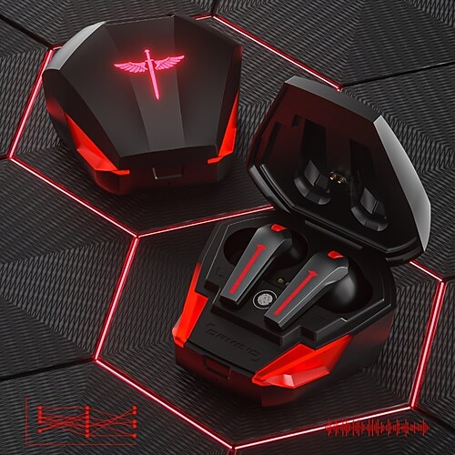 

Echtes kabelloses Gaming-Headset, In-Ear-High-End-Cool-Black-Technologie, Sport, Laufen, Anrufgeräuschunterdrückung