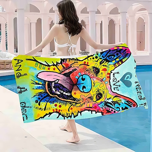 

Beach Towel for Adults Men Women Kids, Sand Free Beach Towel Quick Dry Microfiber Lightweight, Oversized Pool Towel Super Absorbent Personalized Towels