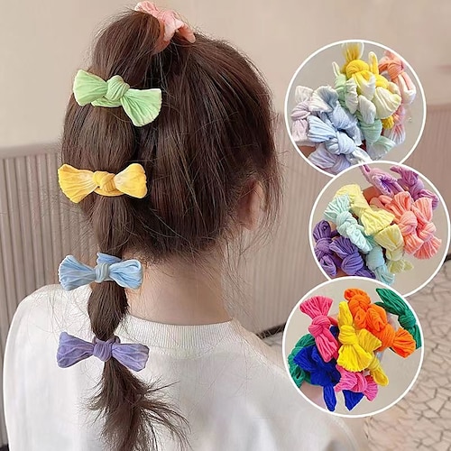 

Accessoires Cheveux Bébé Fille 5 Pièces Actif Doux du quotidien Couleur unie Noeud Polyester Coloré Marron Arc-en-ciel Taille unique