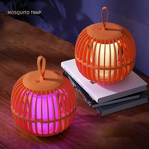 

Rechargeable Pumpkin Mosquito Killer Lamp with Night Light Suitable for Outdoor Camping to Repel Mosquitoes and Moths