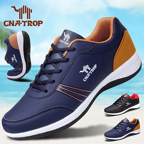 

Homme Basket Chaussures décontractées pour hommes Look Sportif Sportif Décontractées Extérieur du quotidien Course à Pied Marche Polyuréthane Respirable Confortable Antidérapantes Noir rouge Écorce