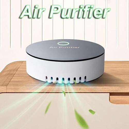 

mini purificateur d'air pour la maison, purificateur d'air pour cuisine, chambre, salle de bain, bureau, bureau, voiture, etc.