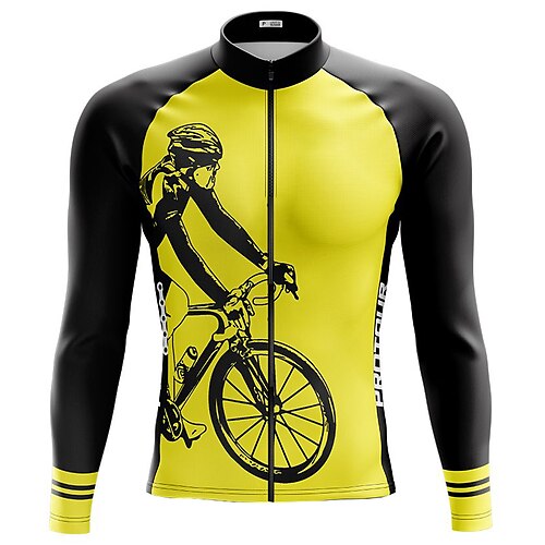Cycling brand bike cycle m&m Yellow Jersey with Reflective 3 back pockets L