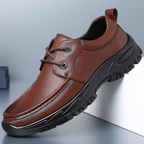 

Homme Mocassins et Slip On Chaussures décontractées pour hommes Chaussures de confort Grandes Tailles Décontractées du quotidien Marche Faux Cuir Respirable Confortable Antidérapantes Noir à lacets