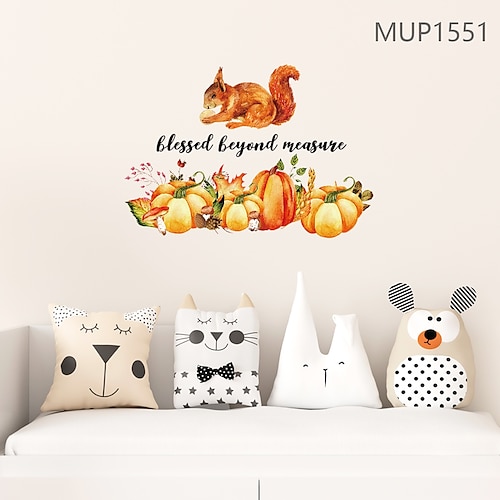 

joli mignon et intéressant petit écureuil lapin stickers muraux famille bénie proverbes stickers muraux amovibles décoration de la maison salon chambre étude de la chambre des enfants mur décoratif