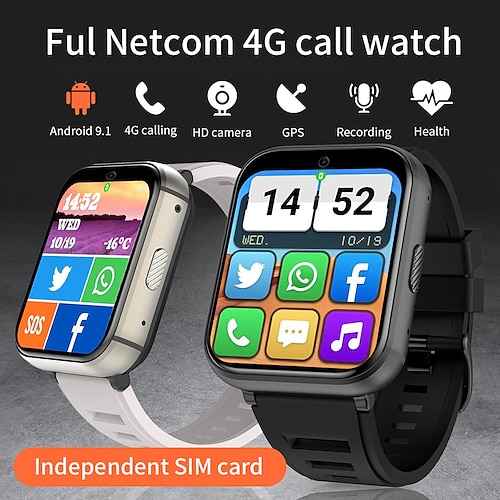 

4G All Netcom Q668 Men Women Smart Watch Internet Download App Game Video HeartRate Music Camera Smartwatch Android 9.0