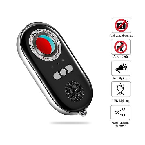 

K98 Mini Signal Detector Portable Travel Anti-Spy Camera Finder LED Anti Thief Candid Cam Hidden Lens Eavesdropping Bug Scanner