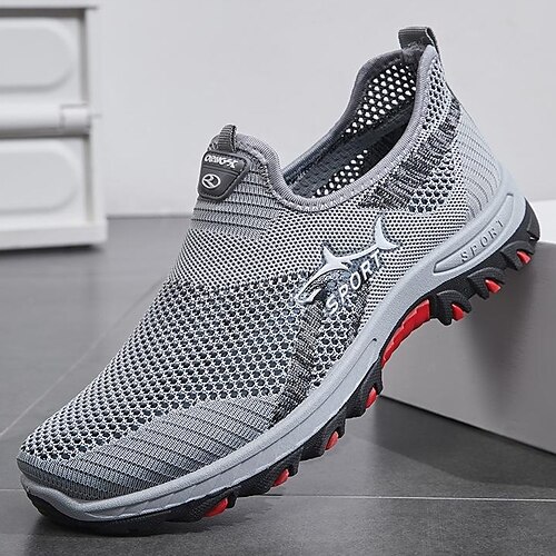 

Herren Turnschuhe Freizeitschuhe für Herren Sportlicher Look Flyknit Schuhe Sport Vintage Brautkleider schlicht Outdoor Täglich Rennen Wandern Fitness Cross Trainingsschuhe Fliegendes Weben