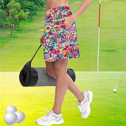 

Damen Tennisrock Golfrock Atmungsaktiv Schnelltrocknend Feuchtigkeitsableitung Röcke Tennisbekleidung Blumen Bedruckt Sommer Tennis Golfspiel Pickleball