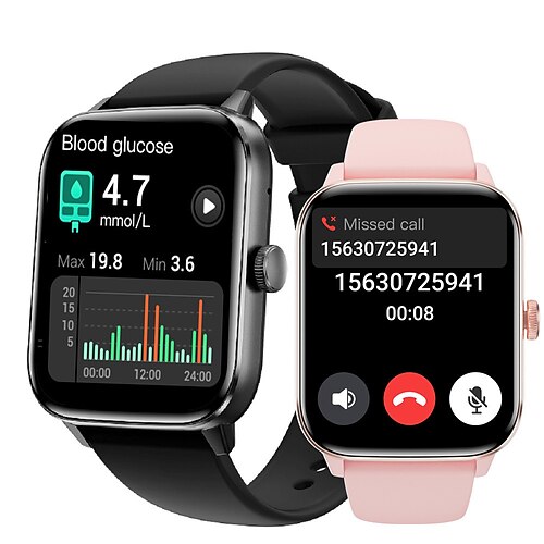 

qs11 Smartwatch, Bluetooth-Anrufe, Sport, Fitness, Smartwatch, AI-Stimme, Herzfrequenz, Bluthochdruck, Blutsauerstoff, intelligente Schlafüberwachung, Multifunktions-Smartwatch für Männer und Frauen, Gesundheit