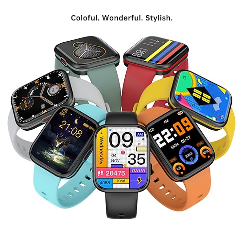 

q69 monitor de ritmo cardíaco reloj inteligente moda deportiva para damas hombre bluetooth llamadas control de voz