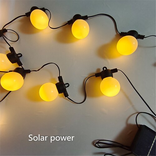 

Luzes de corda solar ao ar livre g50 lâmpada de corda de luz 10m 20 led globo luzes à prova d' água bateria festão luz de fada para jardim decoração de natal ramadã