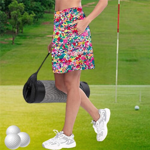 

Women's Tennis Skirts Golf Skirts Breathable Quick Dry Moisture Wicking Skirt Tennis Clothing Floral Printed Summer Tennis Golf Pickleball