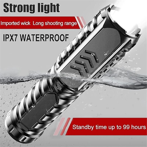 

Mini Portable LED Flashlight Multifunctional Rechargeable New Super Bright G3 High Brightness Lamp Beads IPX7 Waterproof Flash Light for Outdoor Camping