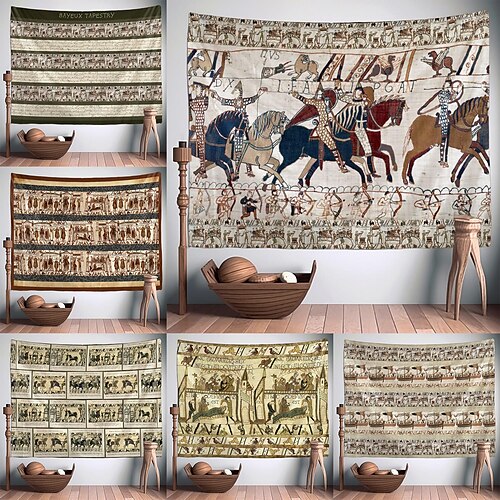 

bayeux tapisserie art suspendu tapisserie guerre grande tapisserie murale décor photographie toile de fond couverture rideau maison chambre salon décoration